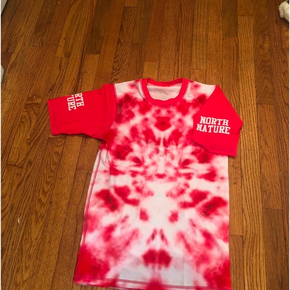 NorthNature biker shirt, style tie-dye, fun tea - Picture 3 of 3